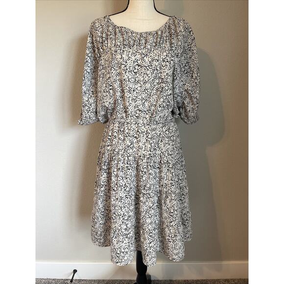 Loft Women’s Dolman Sleeve Lightweight Elastic Waist Dress Size Medium - Picture 1 of 11